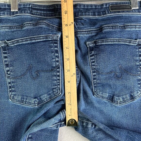 AG Adriano Goldschmied Jeans Womens 30 x 27 Anthropologie The Stevie Ankle Blue - Picture 13 of 16